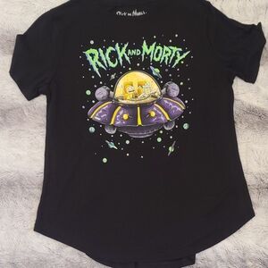 Rick and Morty Kids Black T-Shirt